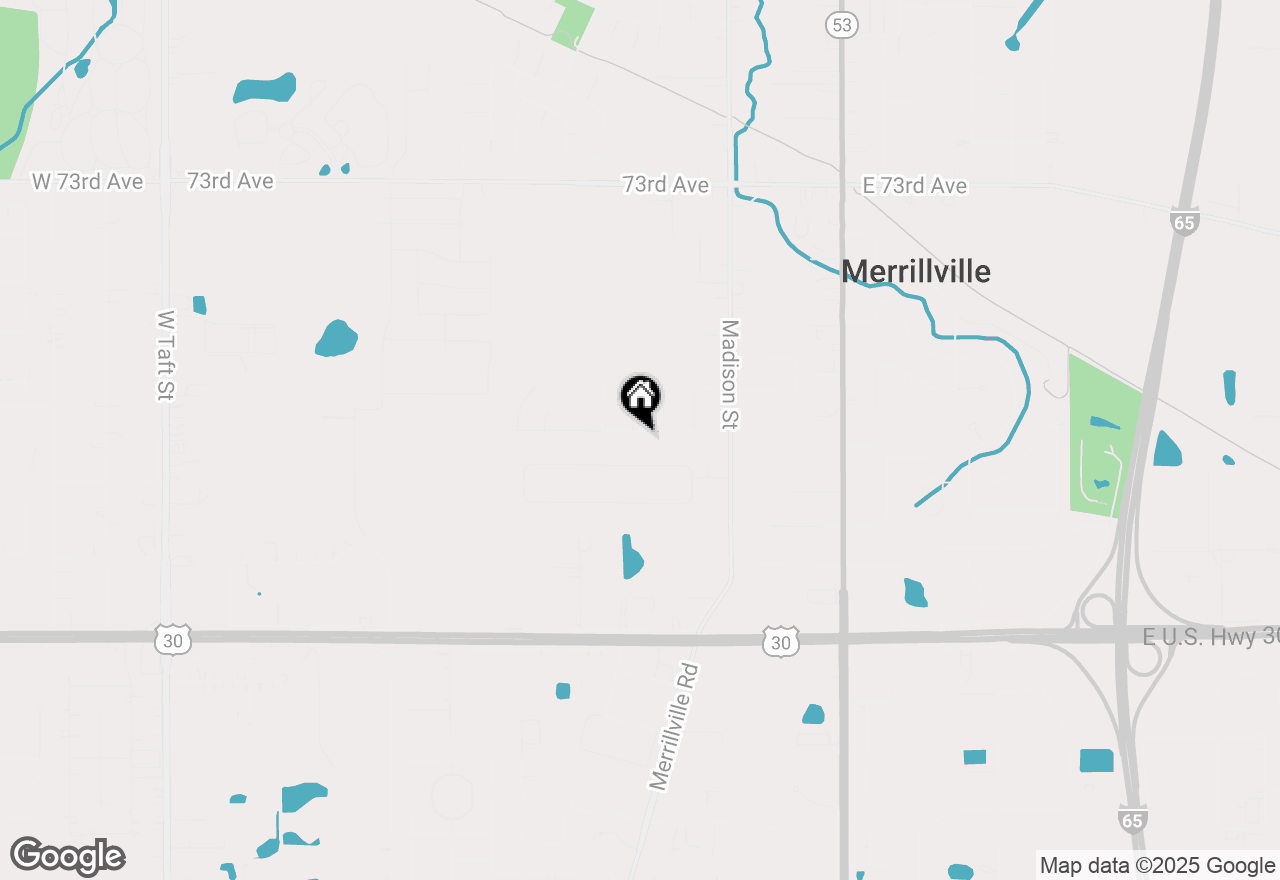 Map of 679 W 77th Avenue, Merrillville, IN 46410