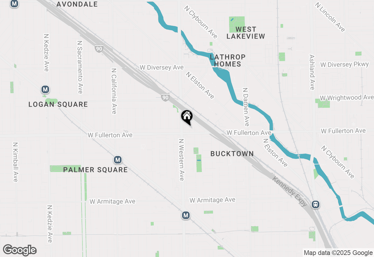 Map of 2341 W Montana Street #1F, Chicago, IL 60647