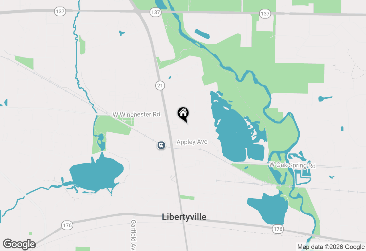 Map of 921 Bartlett Terrace, Libertyville, IL 60048