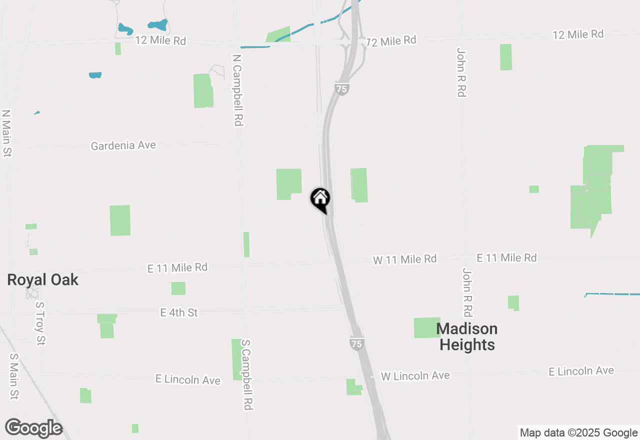 Map of 411 N Stephenson Highway, Royal Oak, MI 48067