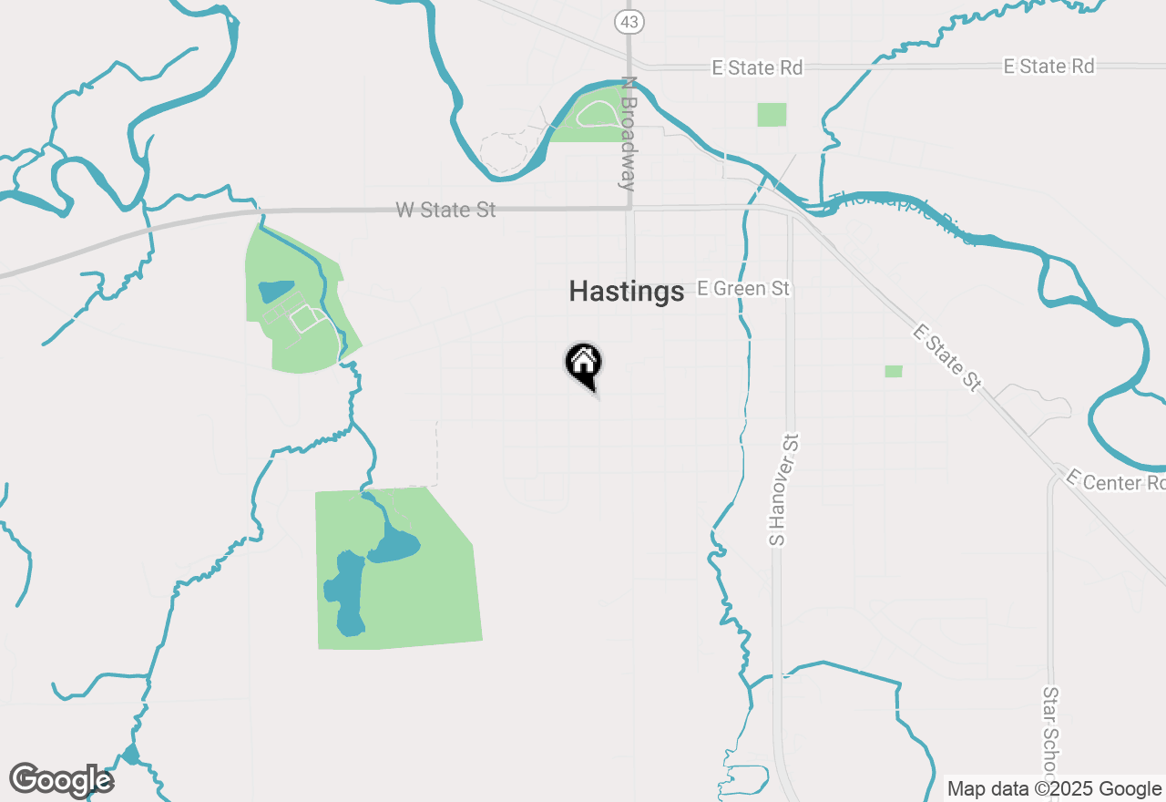 Map of 418 W Madison Street, Hastings, MI 49058