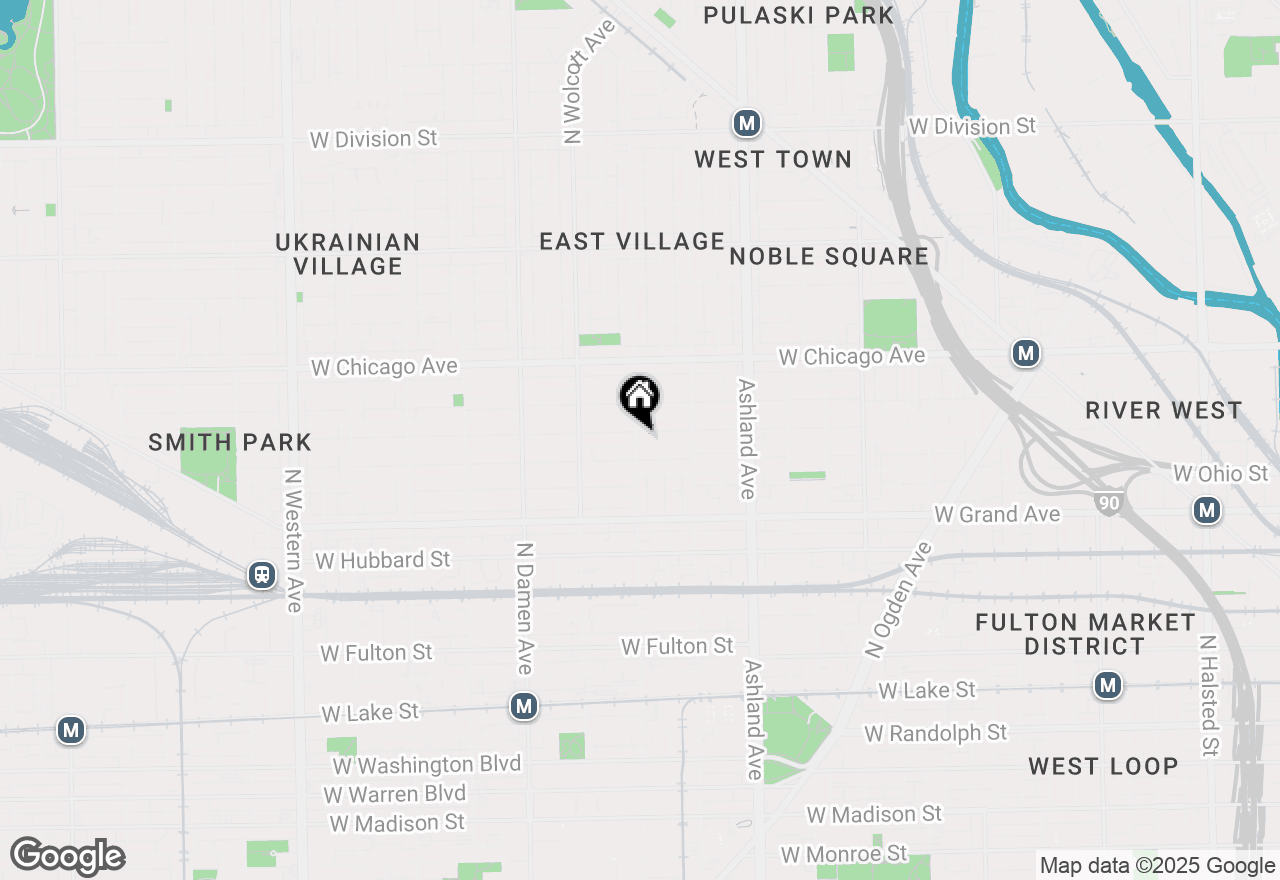 Map of 1758 W Erie Street, Chicago, IL 60622