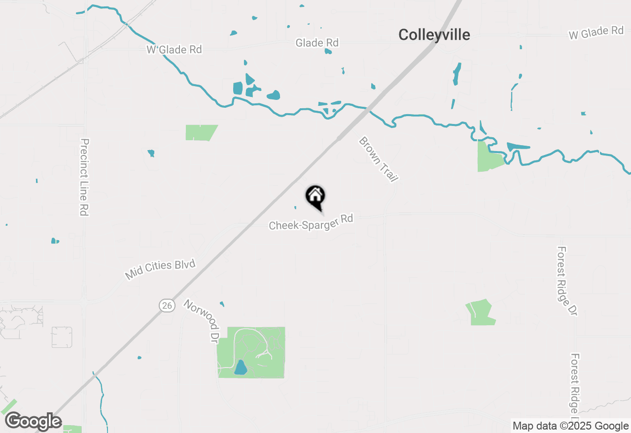 Map of 3914 Felps Drive, Colleyville, TX 76034