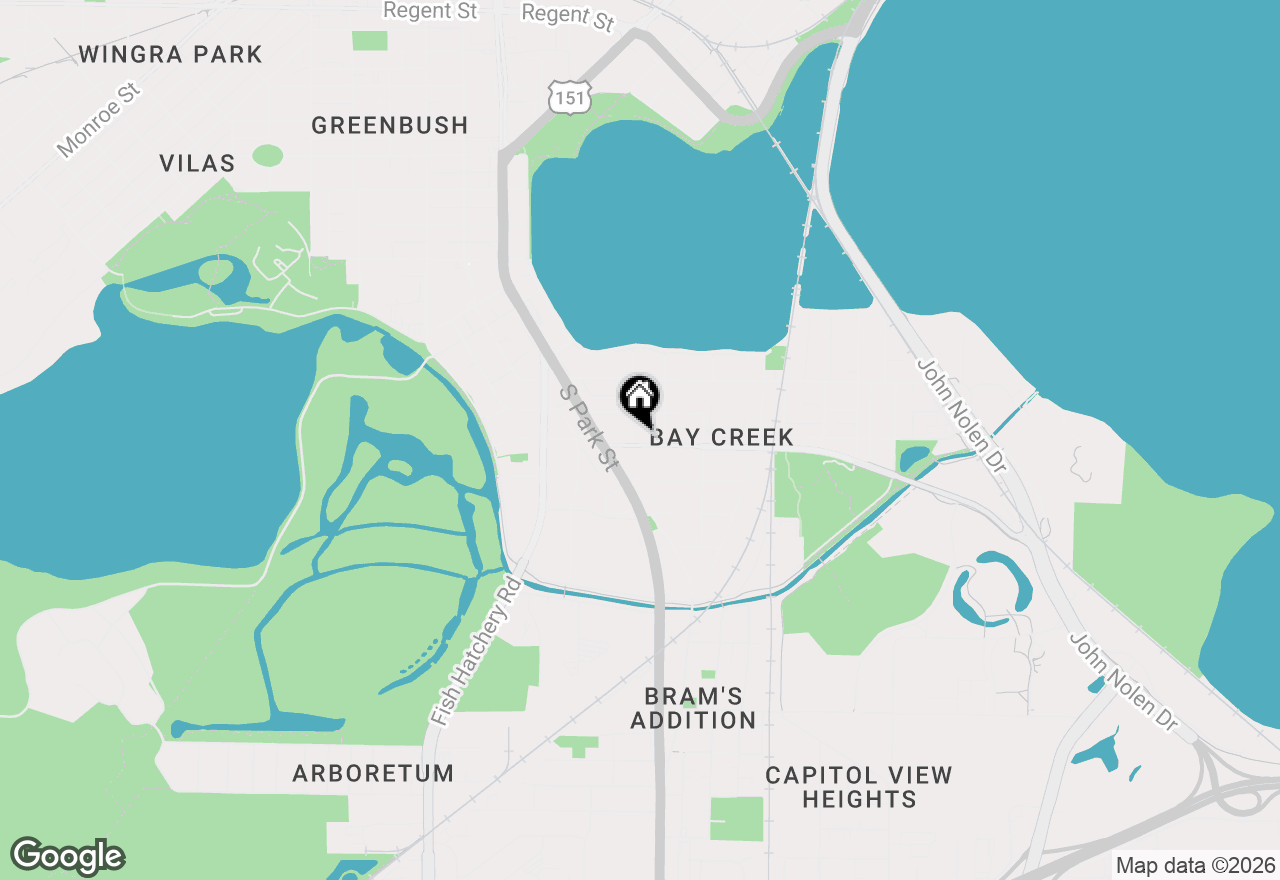 Map of 718 W Olin Avenue, Madison, WI 53715