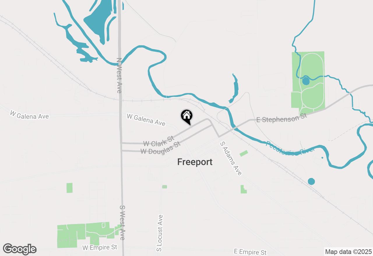 Map of 22-24 W Clark Street, Freeport, IL 61032