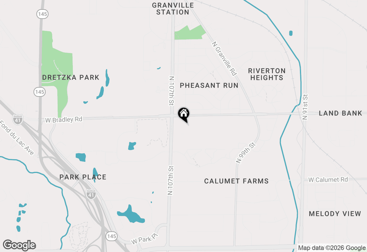Map of 7972 N 107th St, Milwaukee, WI 53224