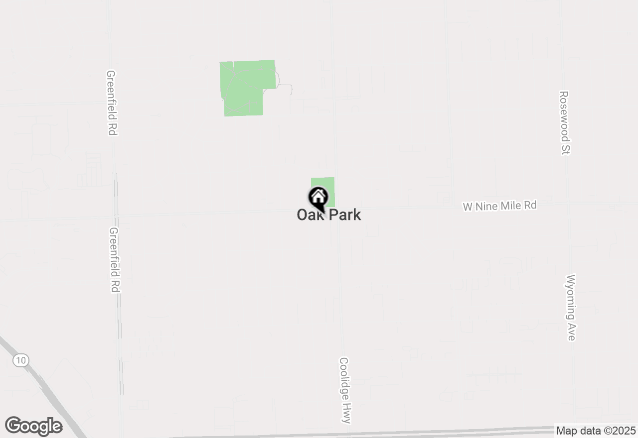 Map of 22191 Ridgedale Street, Oak Park, MI 48237