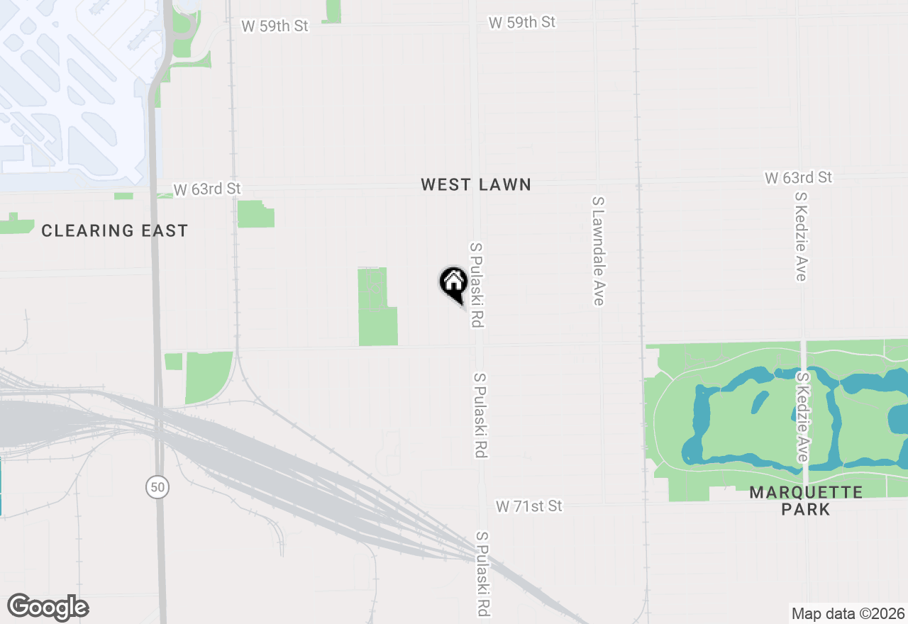 Map of 6606 S Komensky Avenue, Chicago, IL 60629