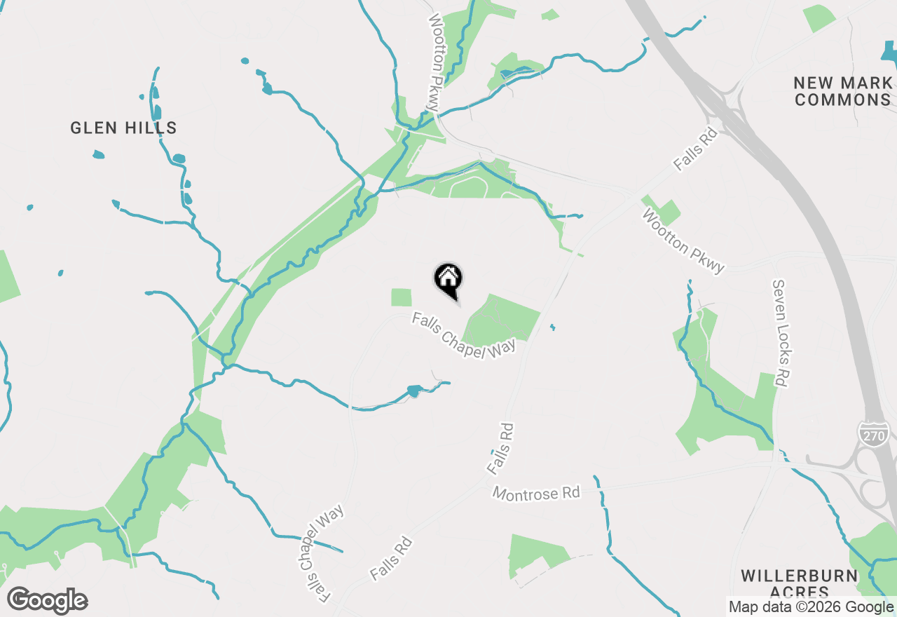 Map of 12721 Lincolnshire Drive, Potomac, MD 20854