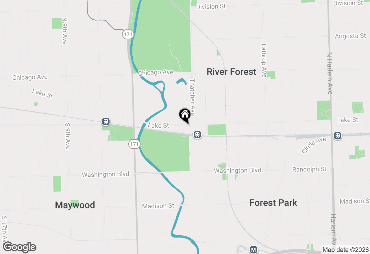 Map of 8043 Lake Street #1, River Forest, IL 60305