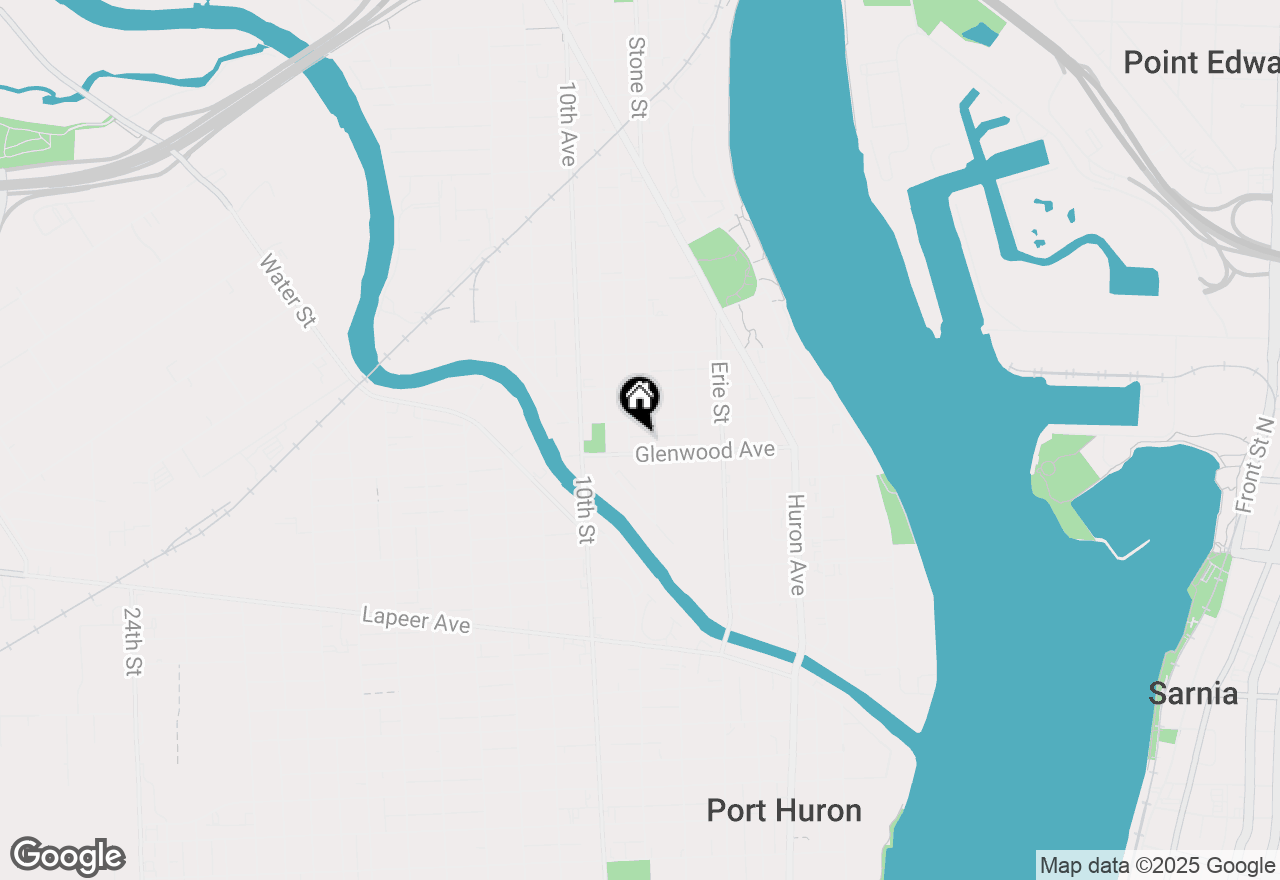 Map of 1107 Glenwood Avenue, Port Huron, MI 48060