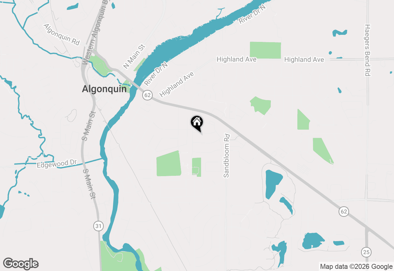 Map of 3 Sunset Lane, Algonquin, IL 60102