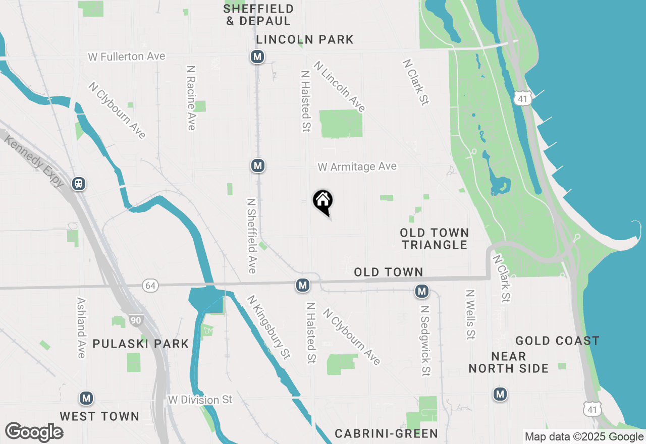 Map of 1838 N Burling Street, Chicago, IL 60614