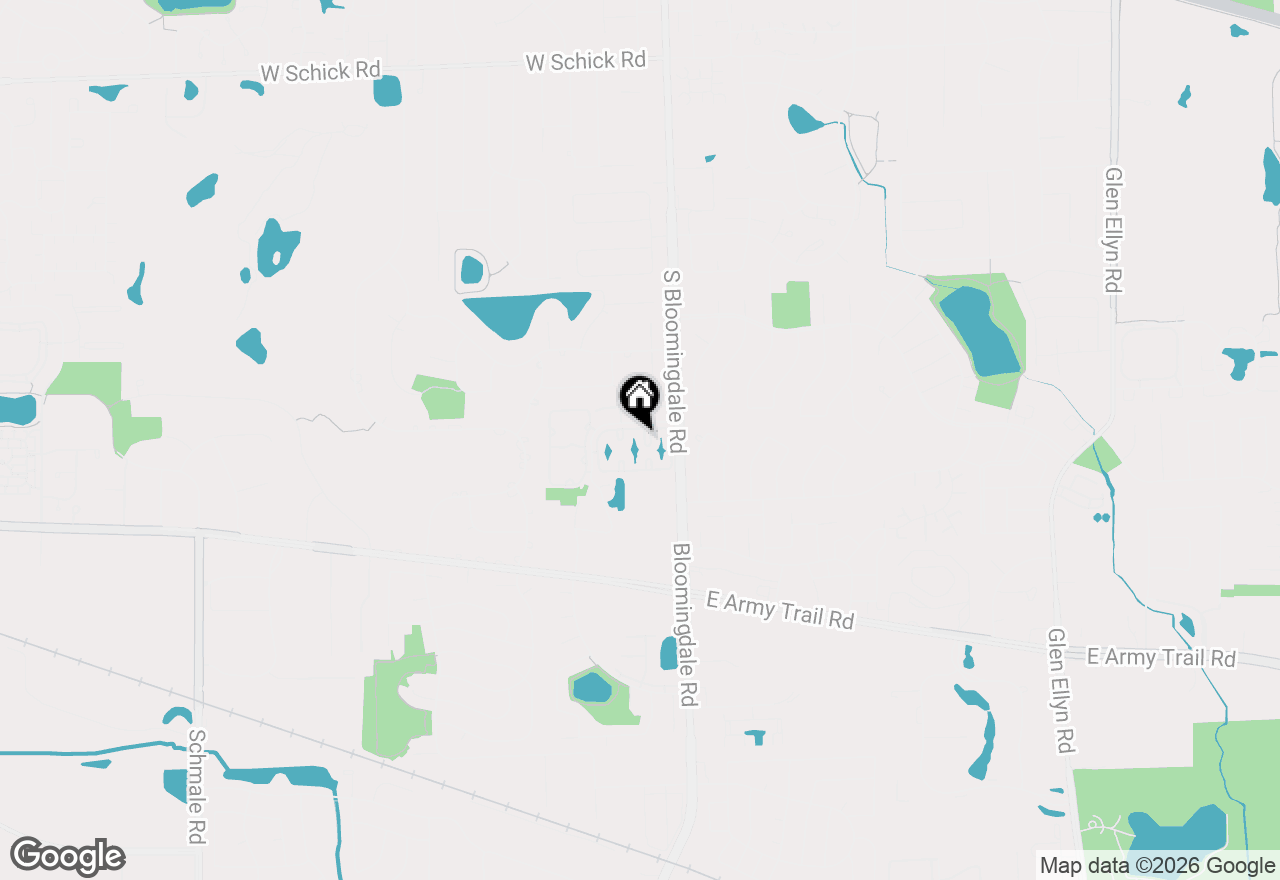Map of 183 N Waters Edge Drive W #301, Glendale Heights, IL 60139