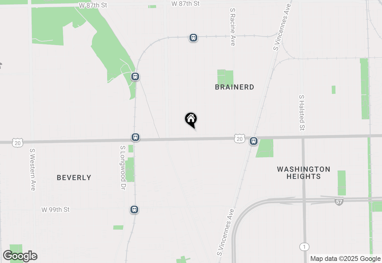 Map of 9432 S Bishop Street, Chicago, IL 60620