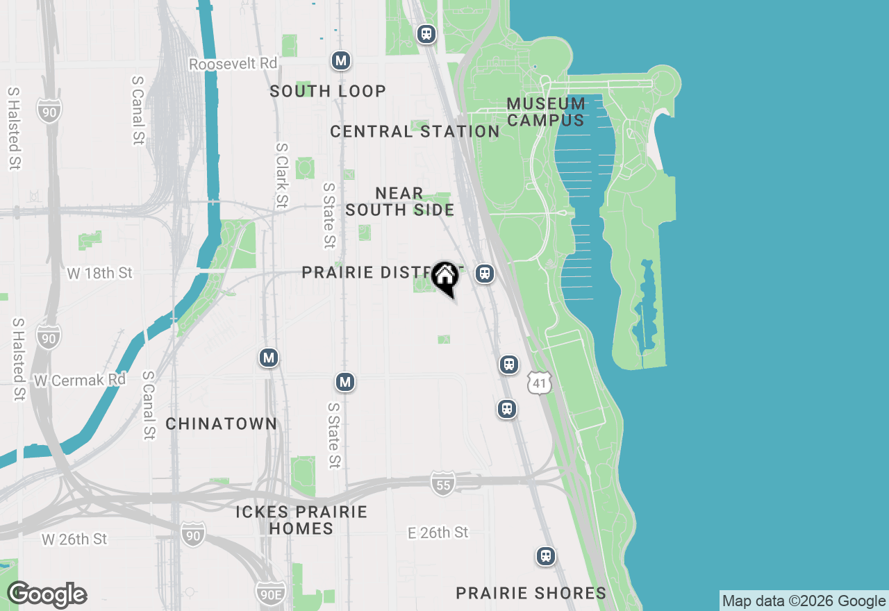Map of 1919 S Prairie Avenue #3, Chicago, IL 60616