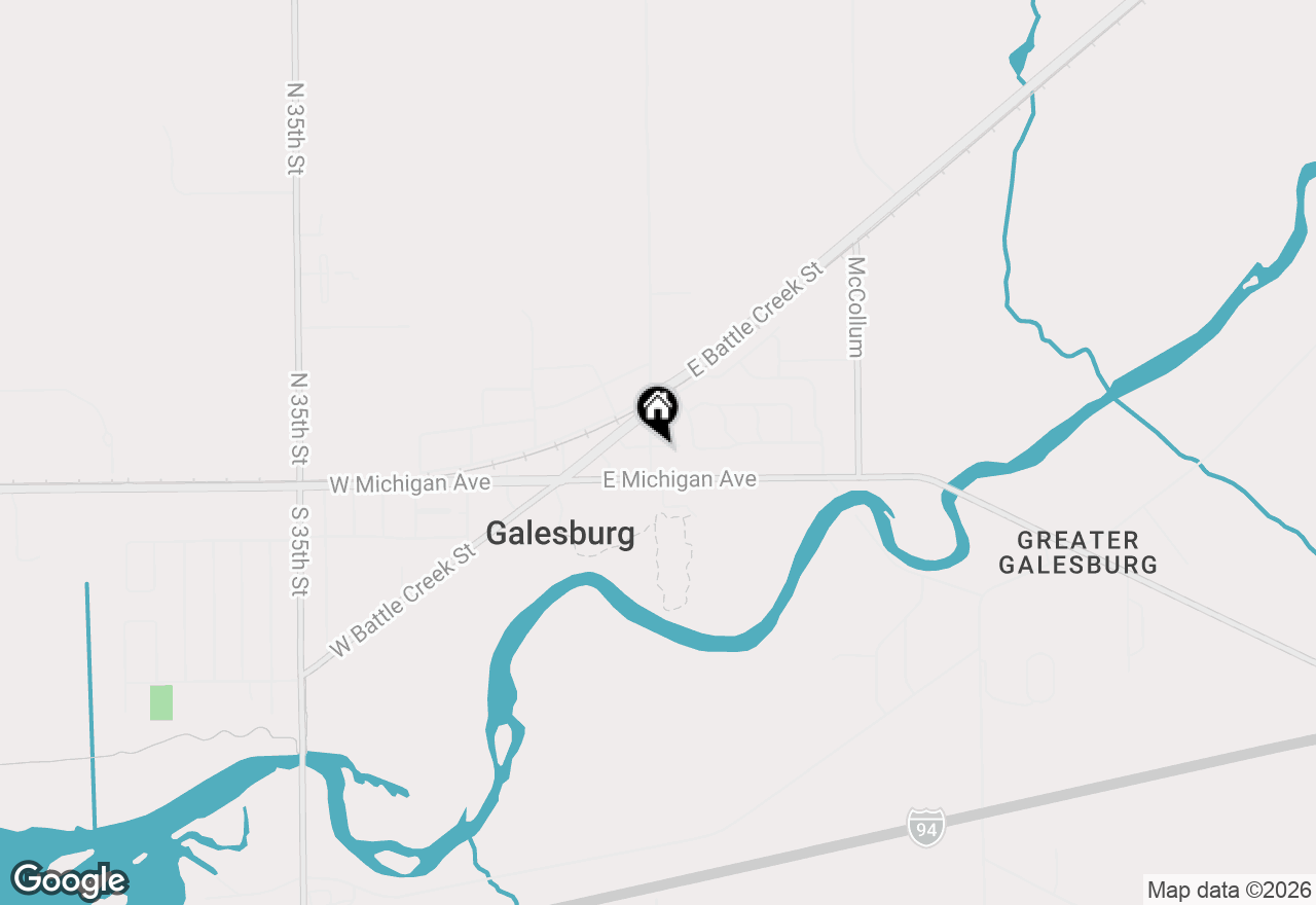 Map of 172 New Street, Galesburg, MI 49053