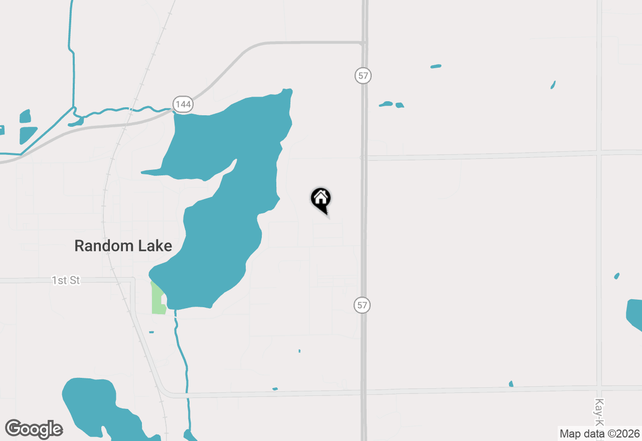 Map of 215 Maries Way, Random Lake, WI 53075