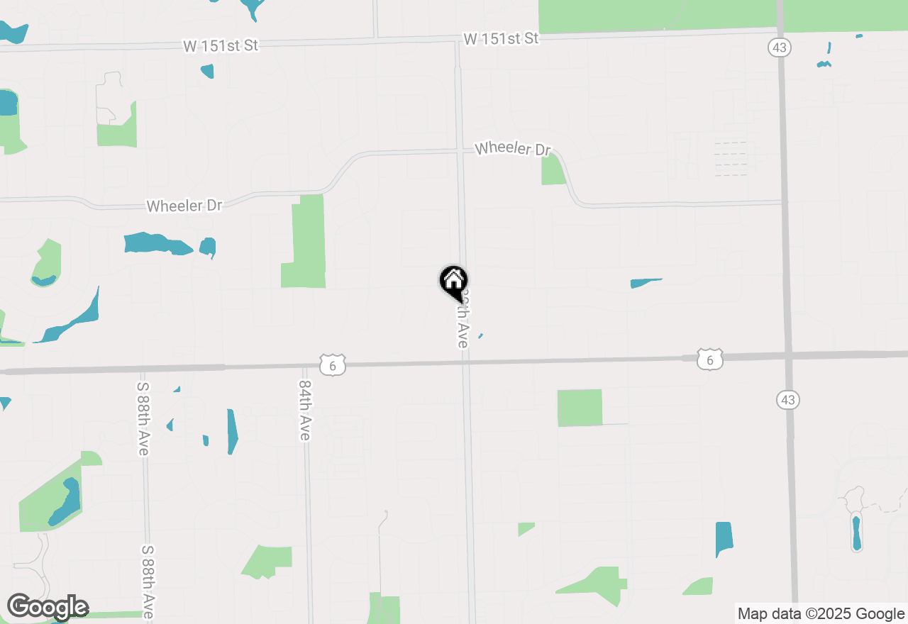 Map of 15724 Brassie Court #2N, Orland Park, IL 60462