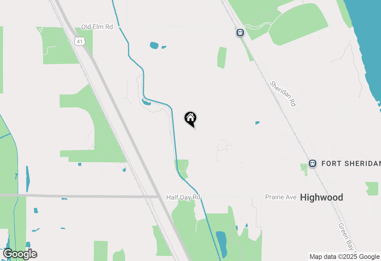 Map of 1021 Auburn Avenue, Highland Park, IL 60035