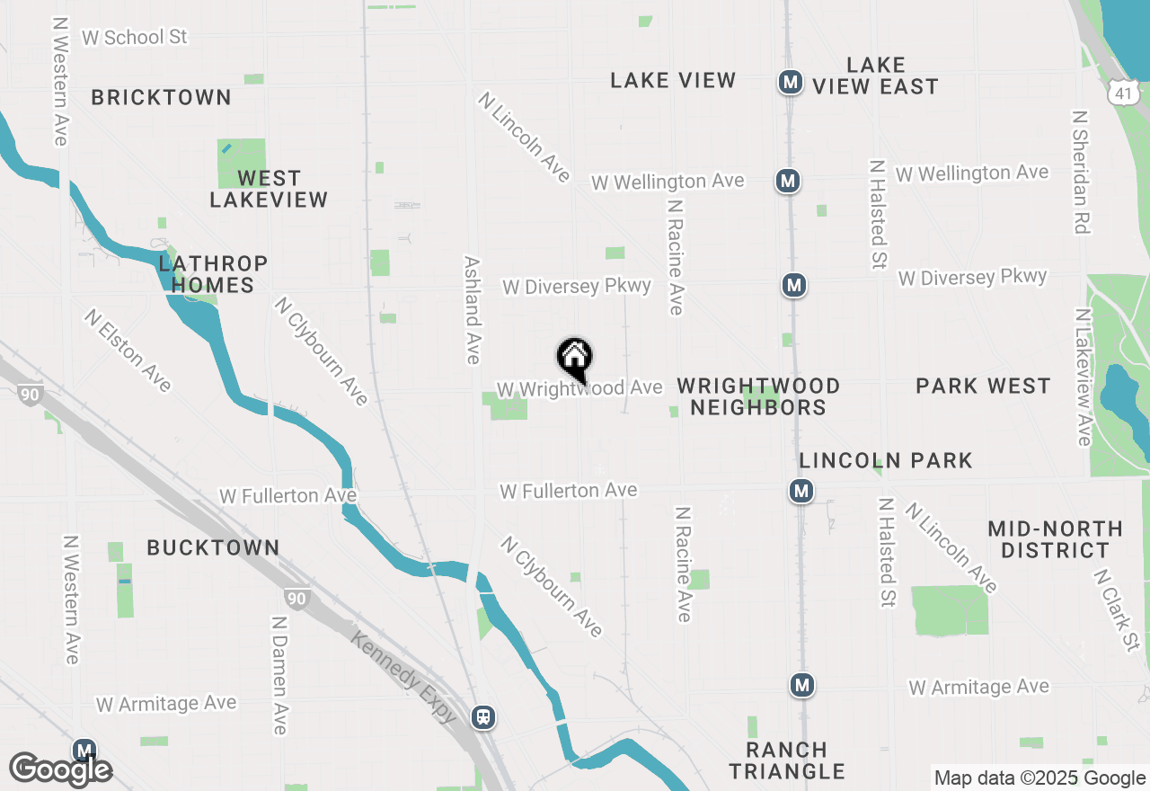 Map of 2552 N Southport Avenue #1F, Chicago, IL 60614