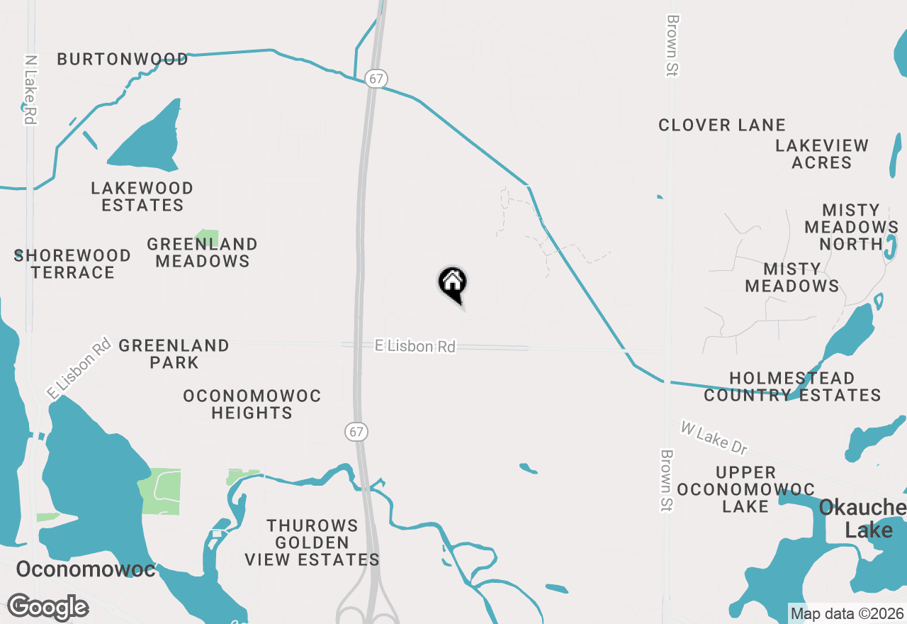 Map of 1084 Spruce Ct, Oconomowoc, WI 53066