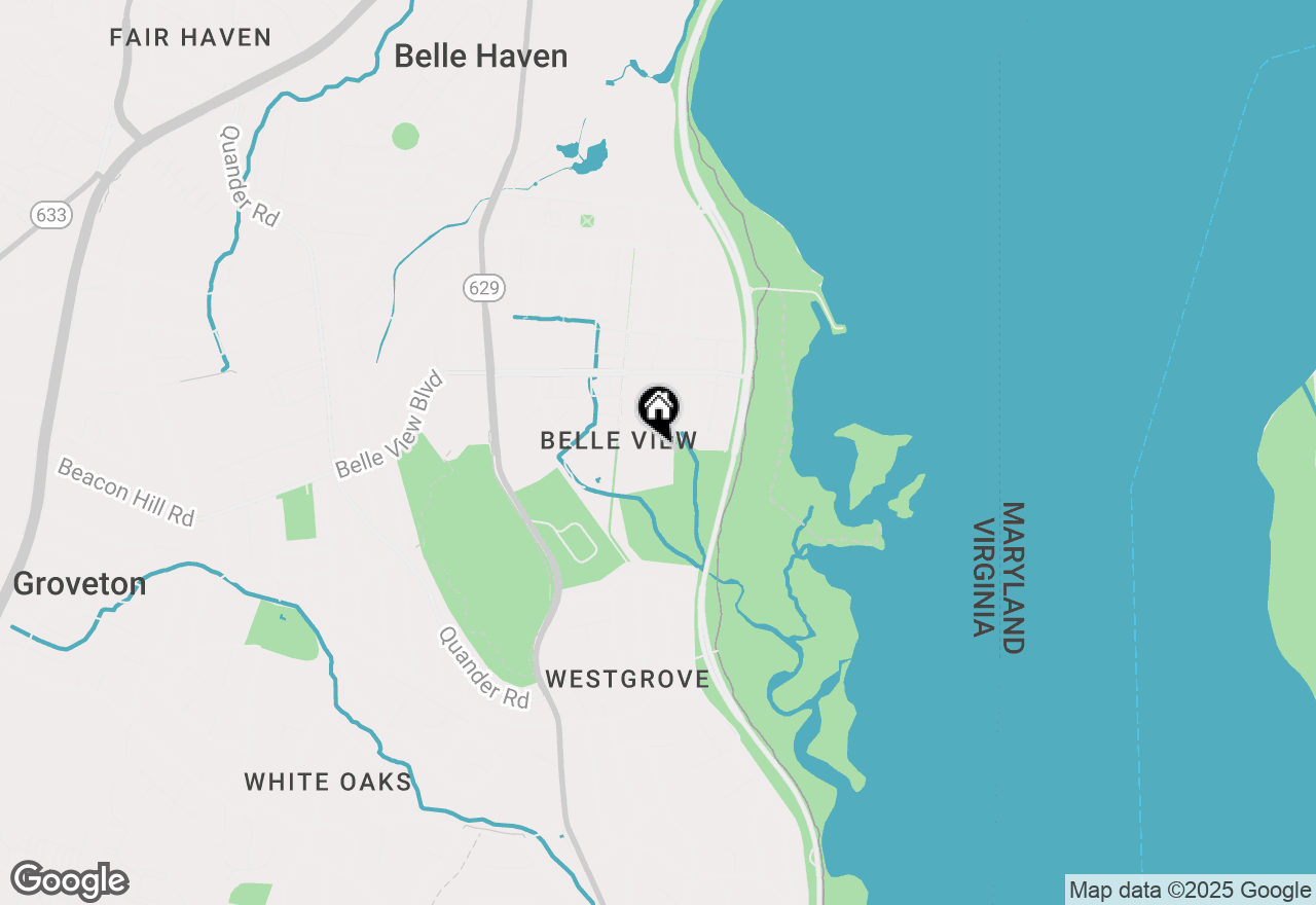 Map of 6621 Wakefield Drive #717, Alexandria, VA 22307