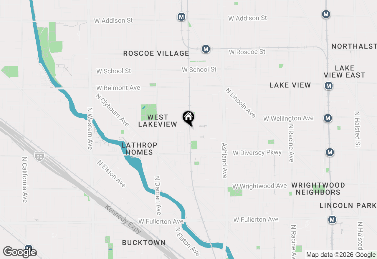 Map of 1802 W Diversey Parkway #I, Chicago, IL 60614