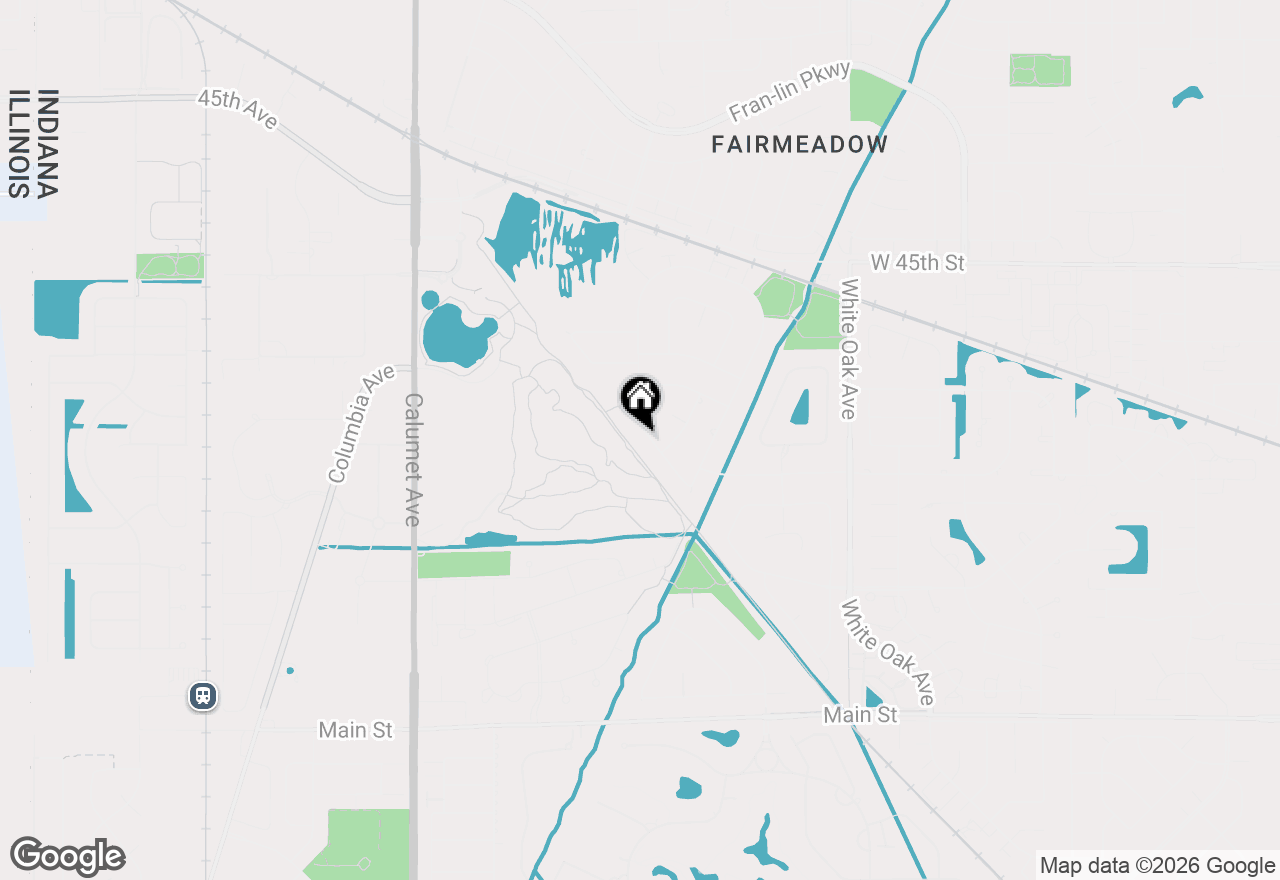 Map of 10000 Redbud Road, Munster, IN 46321