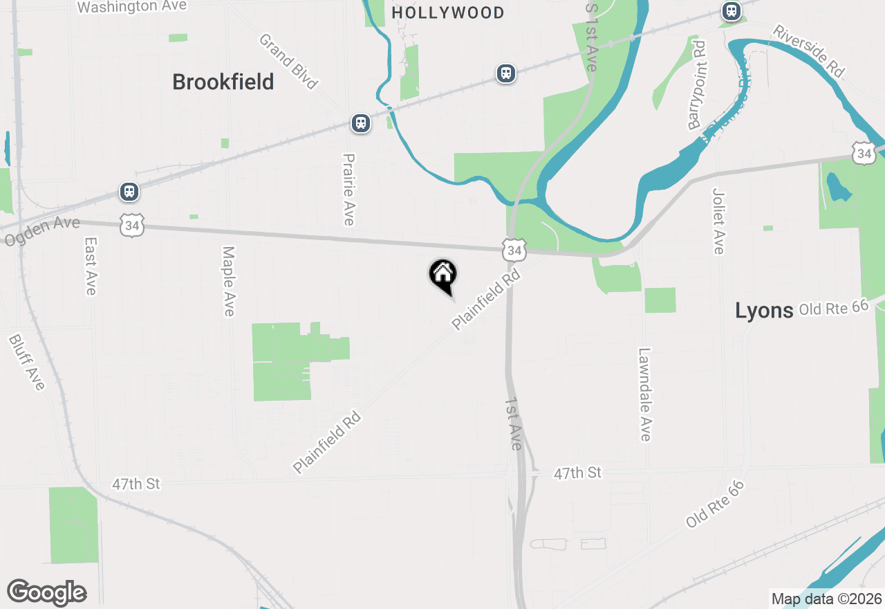 Map of 4228 Konrad Avenue, Lyons, IL 60534