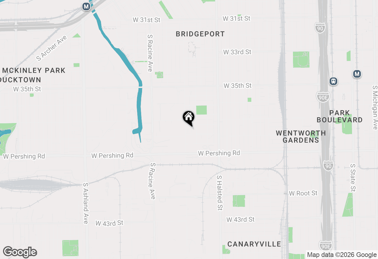 Map of (Address confidential), Chicago, Illinois 60609