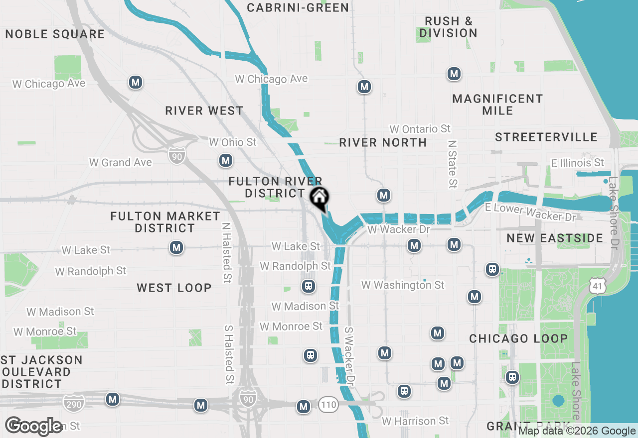Map of 333 N Canal Street #2001, Chicago, IL 60606