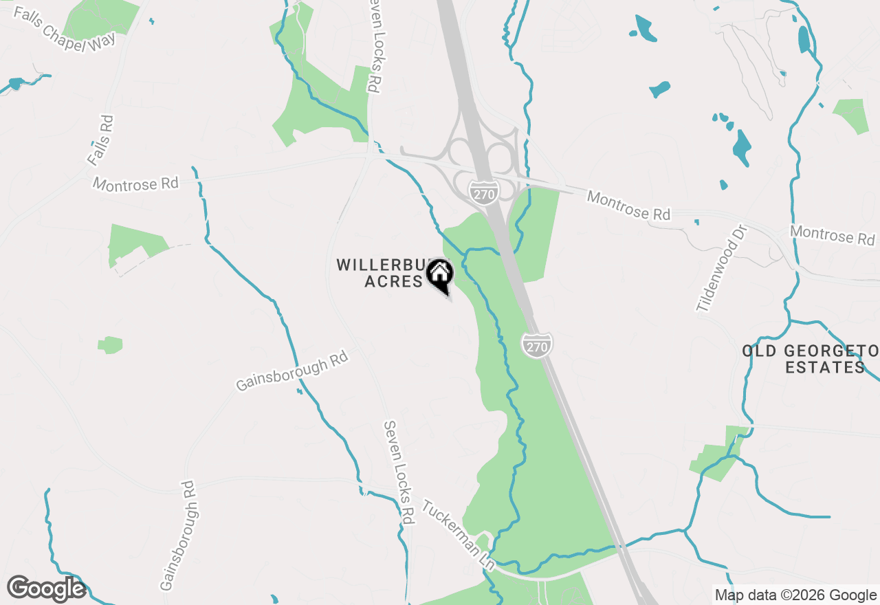 Map of 11820 Gainsborough Road, Potomac, MD 20854