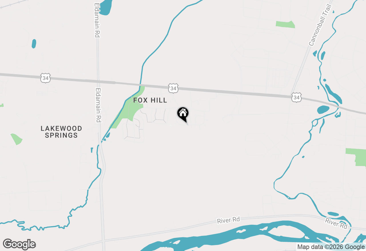 Map of 1411 Chestnut Lane, Yorkville, IL 60560