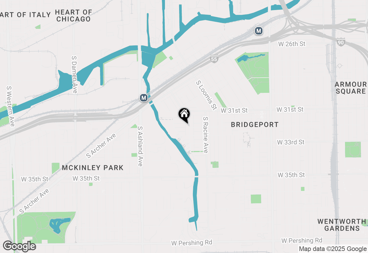 Map of 1316 W 32nd Street, Chicago, IL 60608