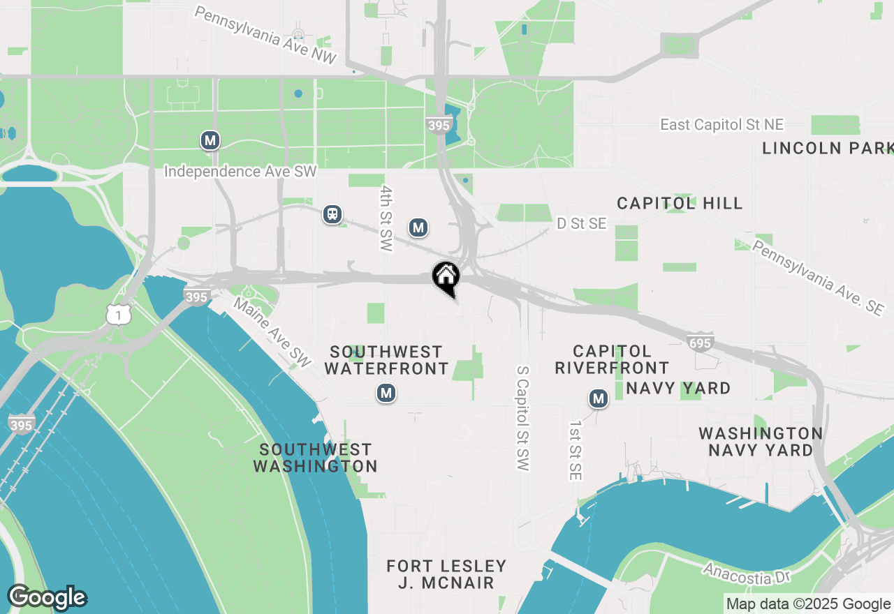Map of 212 G Street Sw #212, Washington, DC 20024