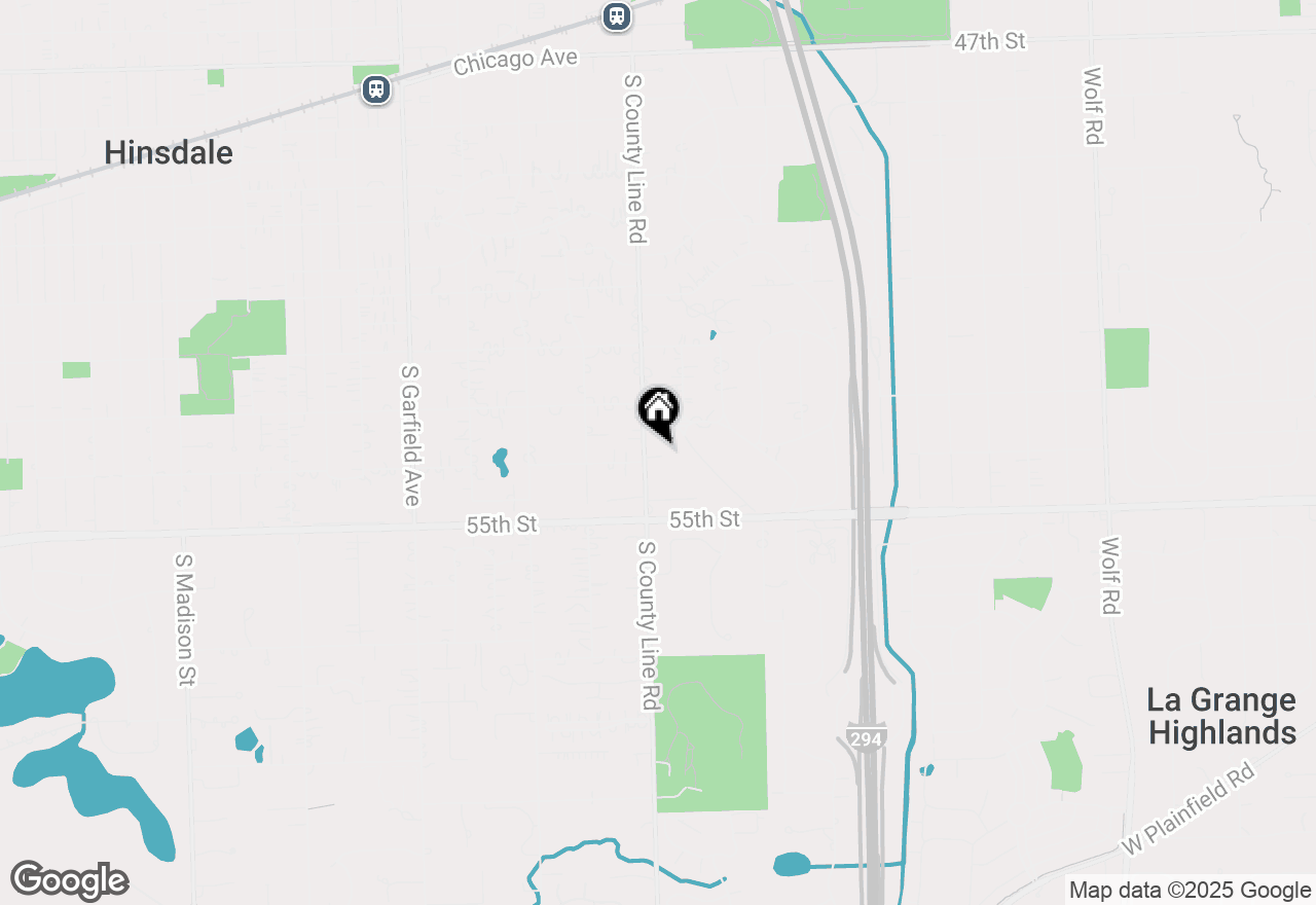 Map of 841 S County Line Road, Hinsdale, IL 60521