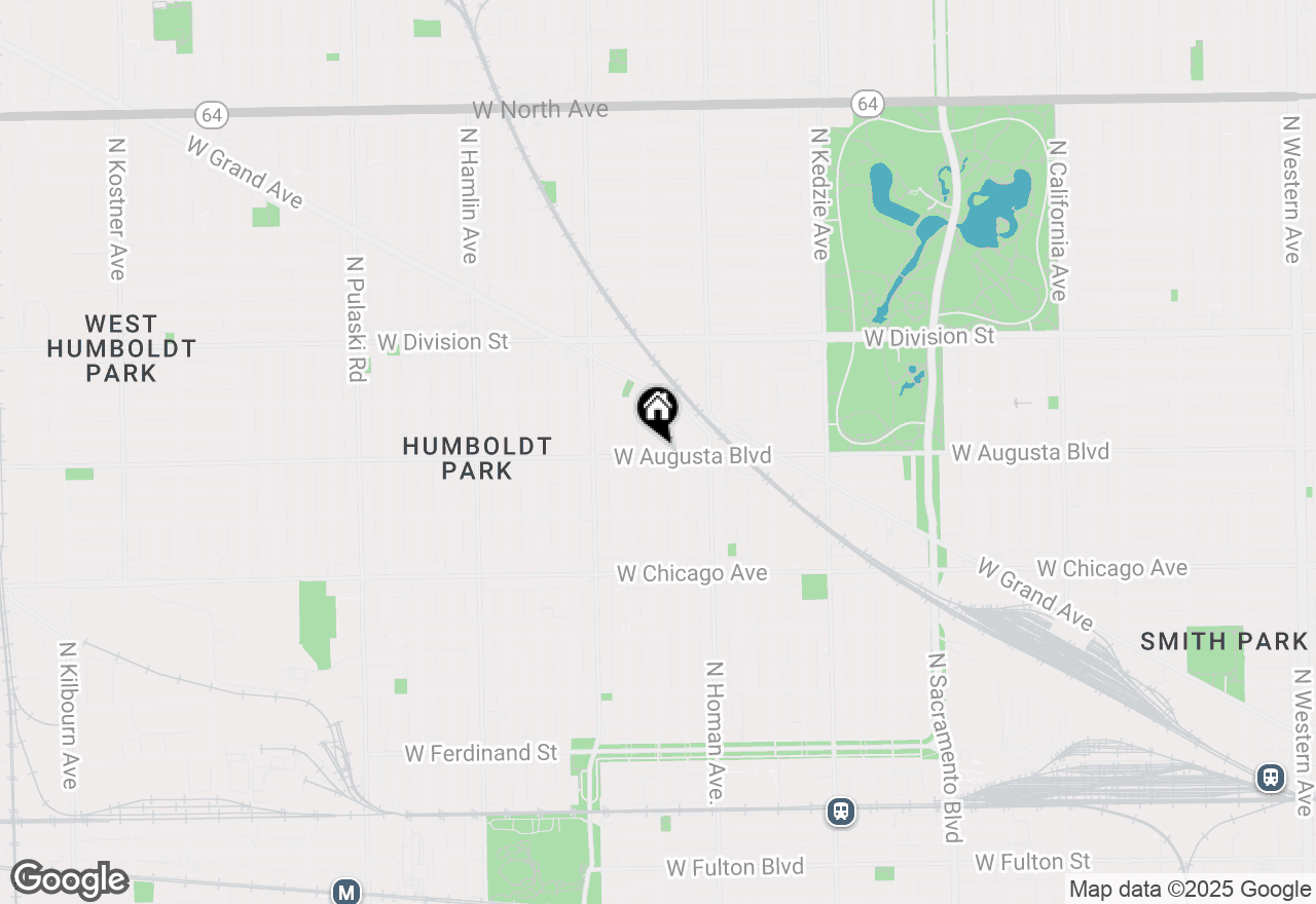 Map of 3456 W Augusta Boulevard #1E, Chicago, IL 60651