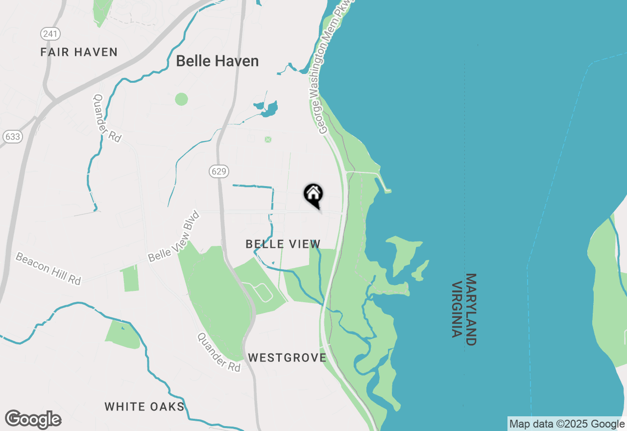 Map of 1201 Belle View Boulevard #A2, Alexandria, VA 22307