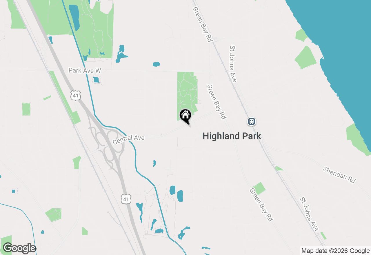 Map of 930 Central Avenue, Highland Park, IL 60035