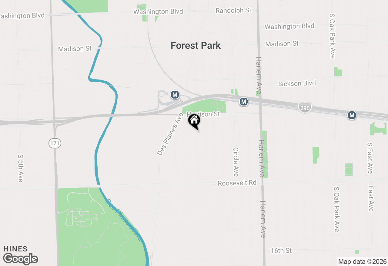 Map of 900 Lathrop Avenue, Forest Park, IL 60130