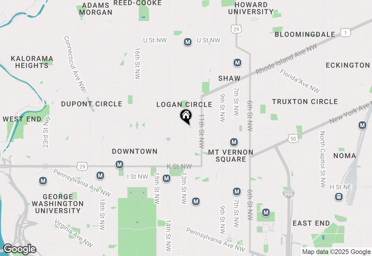 Map of 1245 13th Street Nw #615, Washington, DC 20005