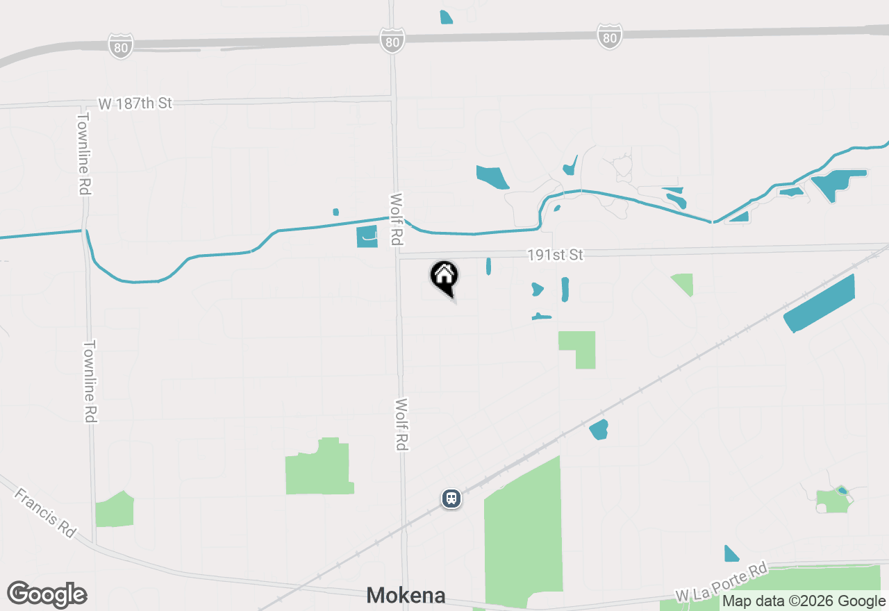 Map of 11045 Daniel Trail, Mokena, IL 60448