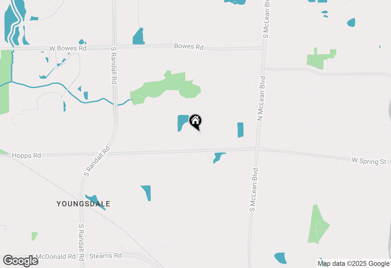 Map of 1458 Woodland Drive, South Elgin, IL 60177