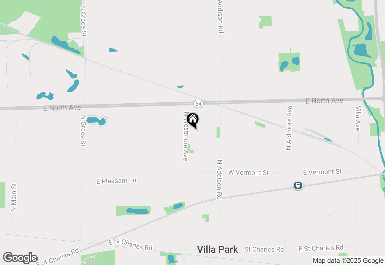 Map of 626 N Biermann Avenue, Villa Park, IL 60181