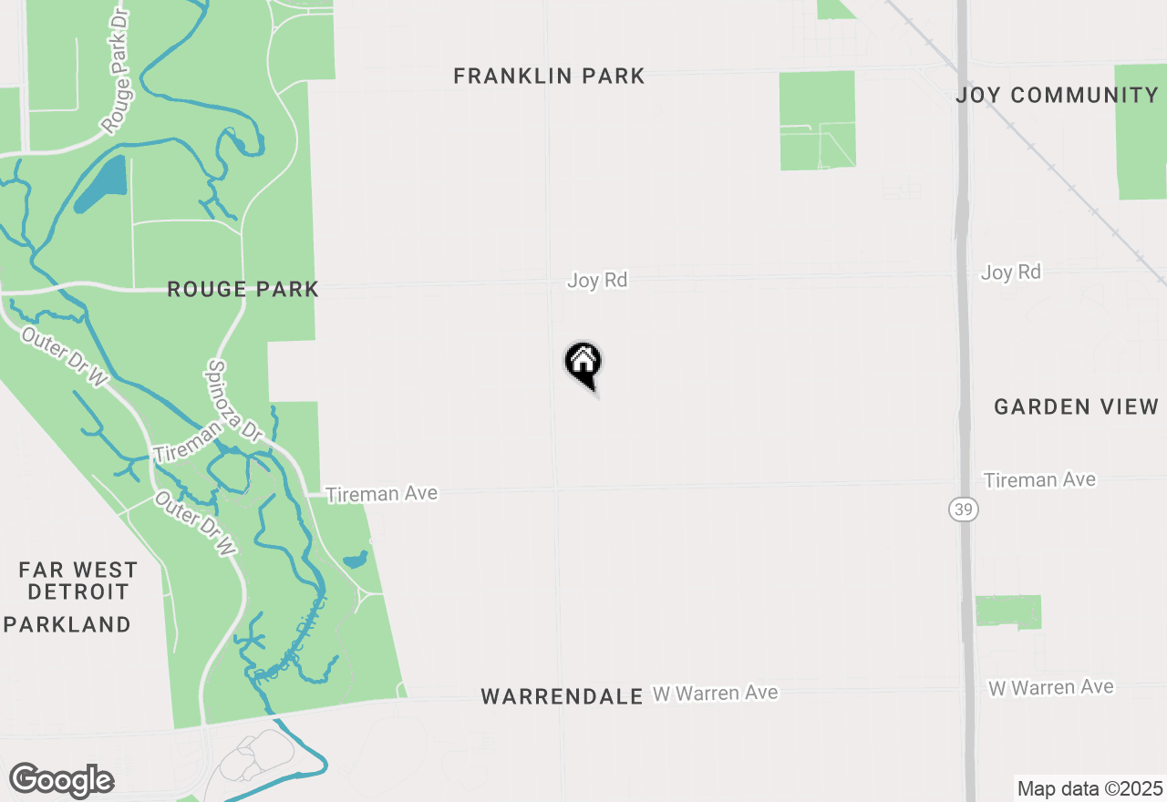 Map of 8282 Plainview Avenue, Detroit, MI 48228