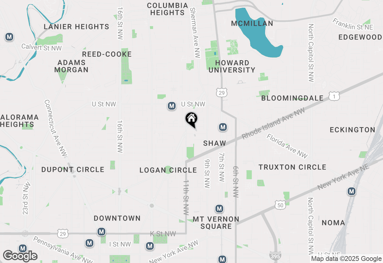 Map of 1002 S Street Nw, Washington, DC 20001