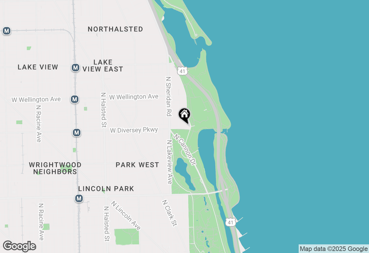 Map of 2800 N Lake Shore Drive #1213, Chicago, IL 60657