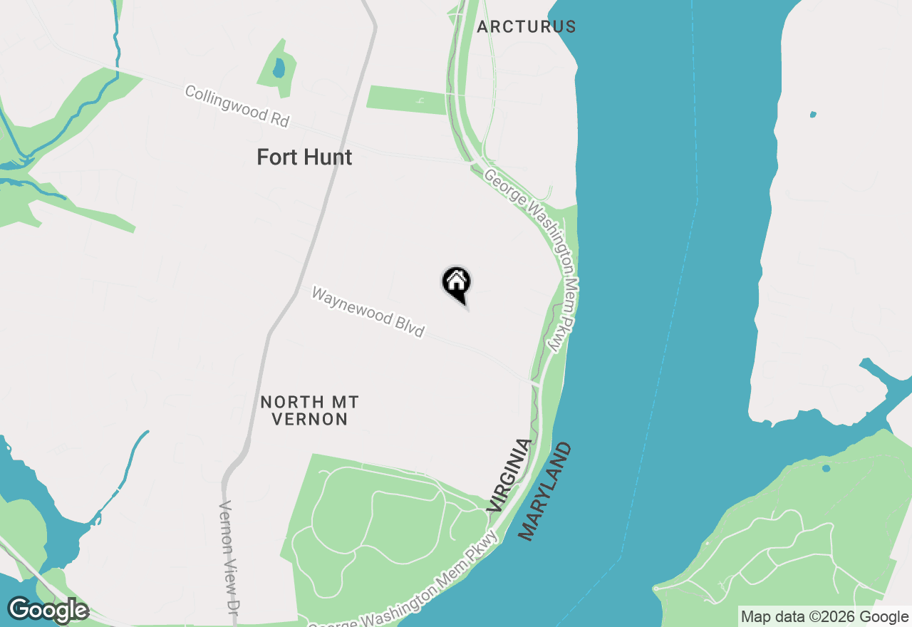 Map of 1009 Croton Drive, Alexandria, VA 22308