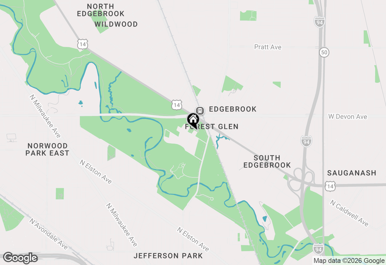 Map of 6293 N Louise Avenue, Chicago, IL 60646